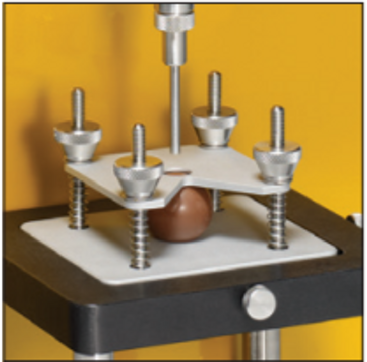 Confectionary Fixture for holding candies and similar products for penetration testing.