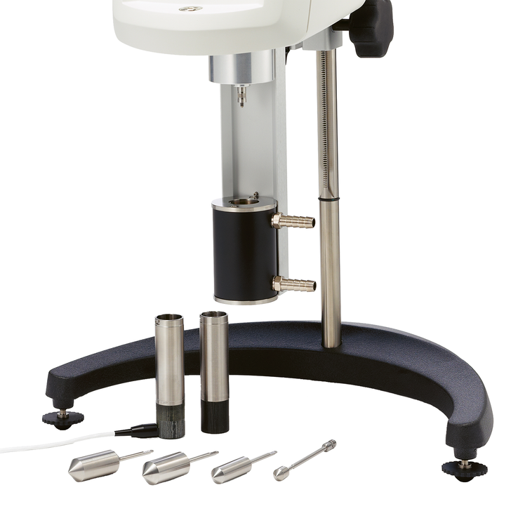 The design of the SSA allows the sample chamber to be easily changed and cleaned without disturbing the set-up of the viscometer or temperature bath.