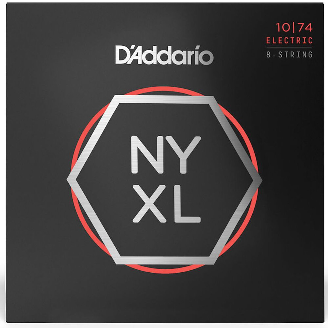 D'Addario NYXL Electric Guitar Strings NYXL1074 8-String Light Top/Heavy Bottom 10-74