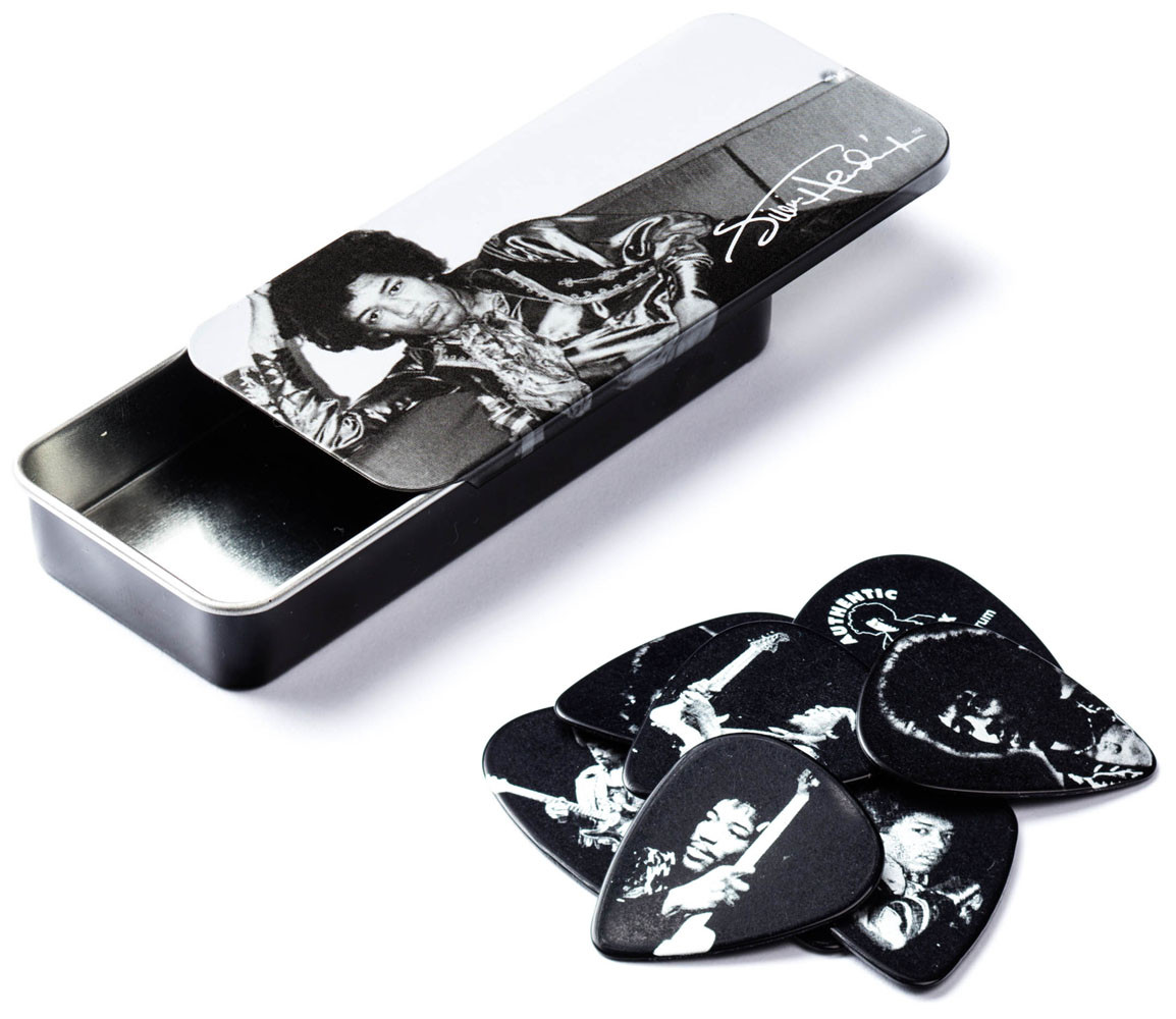 Dunlop Jimi Hendrix Collectors Guitar Picks and Tin