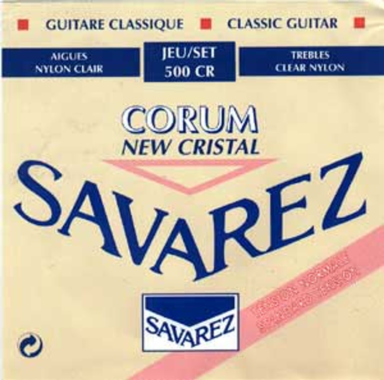 Savarez 500CR Corum New Cristal Classical Guitar Strings Normal Tension