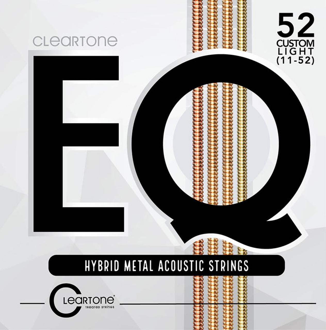 Cleartone EQ Hybrid Metal Acoustic Guitar Strings 7811 Custom Light 11-52