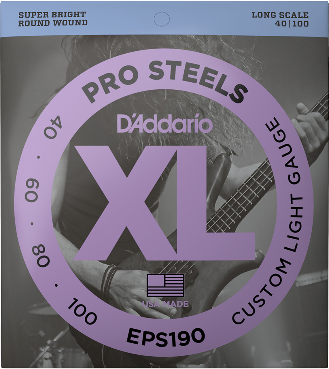 購入OKヤフオク! - D'Addario XL PROSTEELS EPS190 .040-.100 Long ... - エレキベース弦