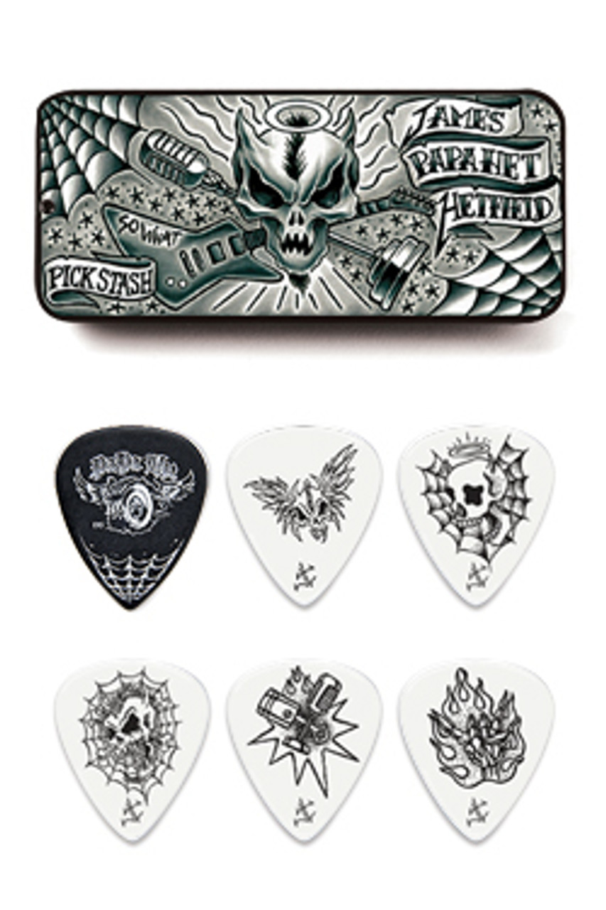 james hetfield pick tin