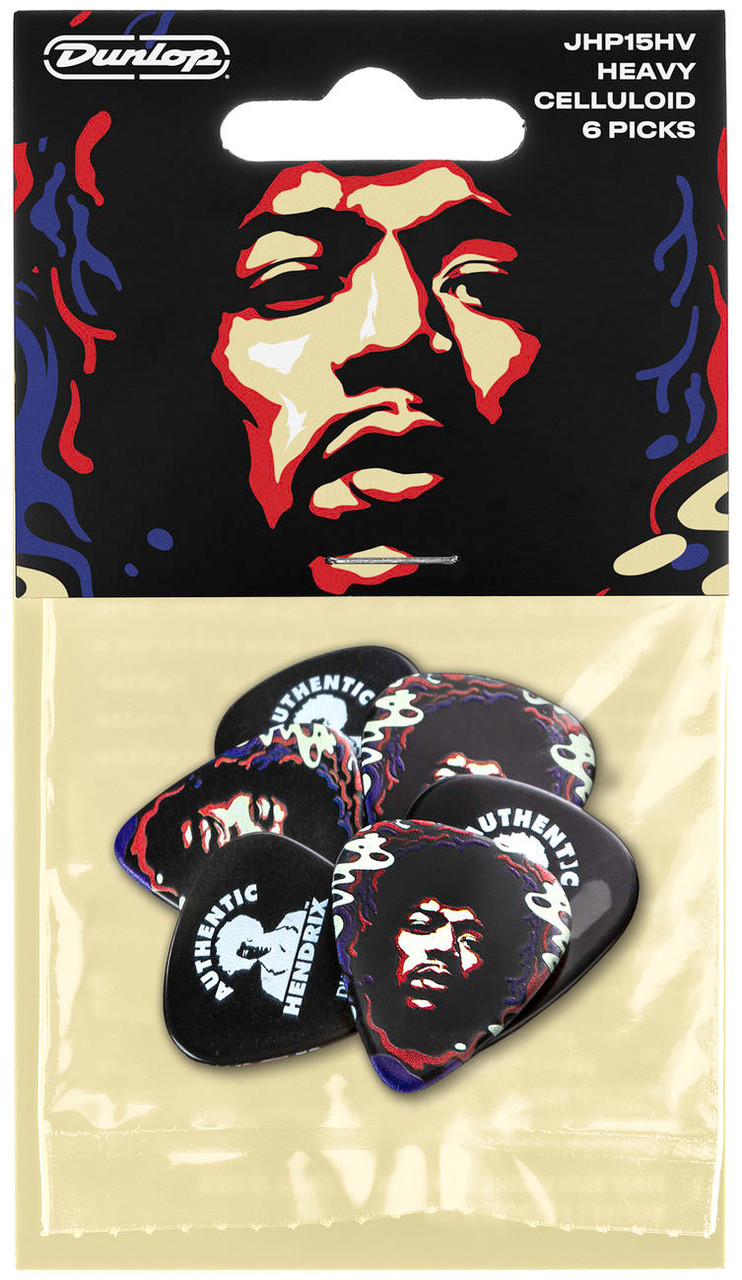 Dunlop JHP15HV Jimi Hendrix '69 Psych Series Guitar Picks Star