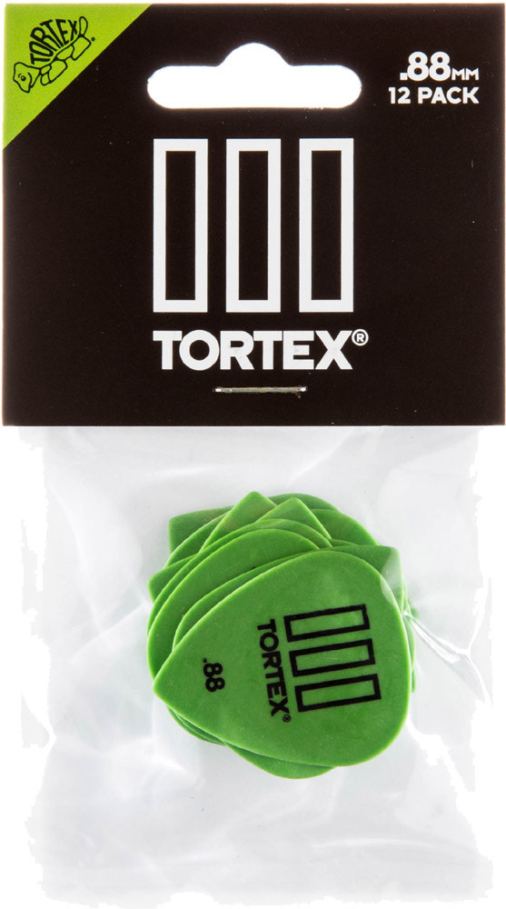 Dunlop Tortex Flow Guitar Picks .88mm – 12-Pack, Green, 558P.88 – Made In USA