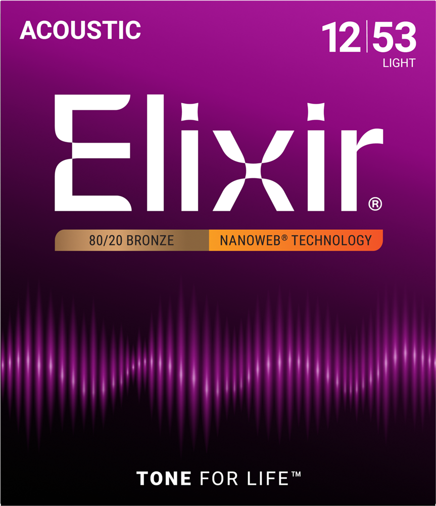 Elixir NanoWeb 80/20 Acoustic Guitar Strings - 11052