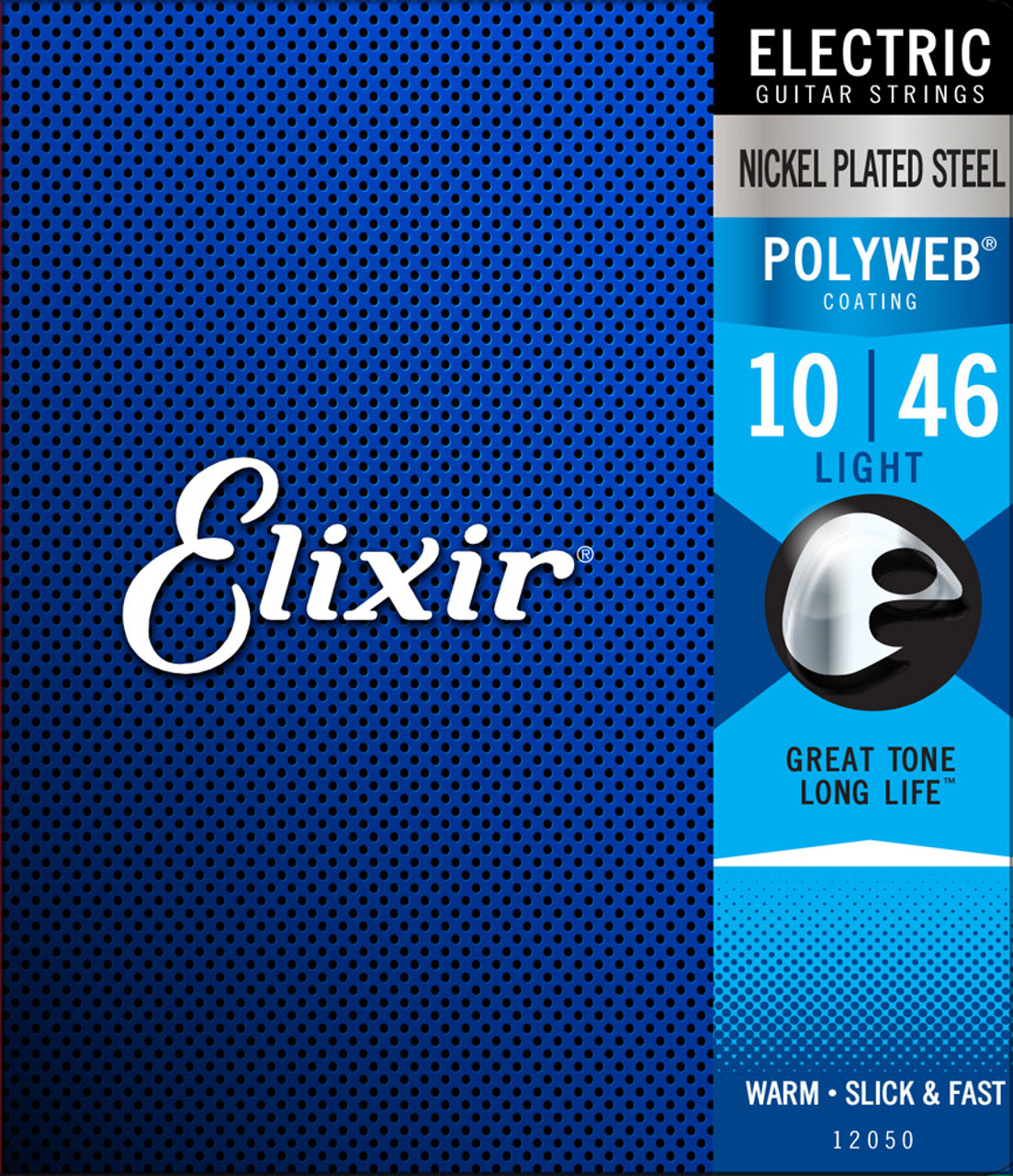 Elixir Polyweb Coated Nickel Plated Electric Guitar Strings 12050 Light  10-46