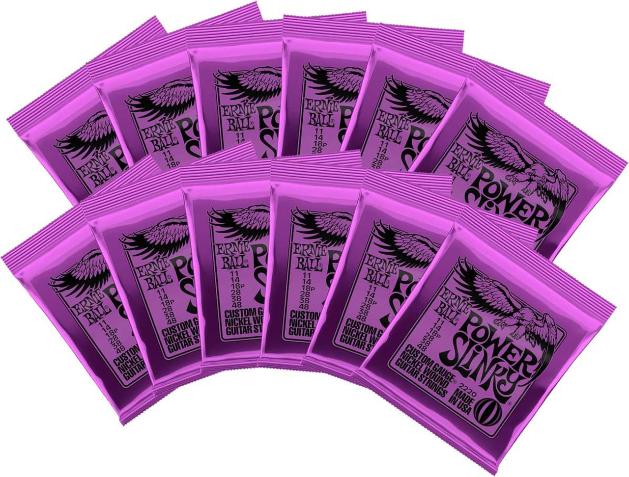 Ernie Ball 2220 Power Slinky Nickel Electric Guitar Strings