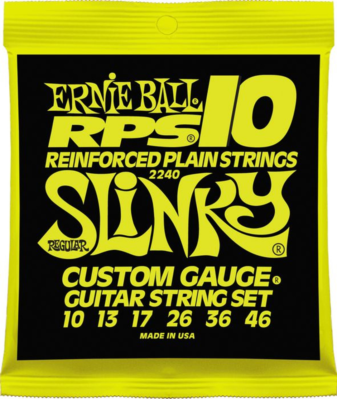 RPS　Nickel　Ball　Ernie　10-46　Guitar　Wound　2240　Electric　RPS　Slinky　Strings　Regular