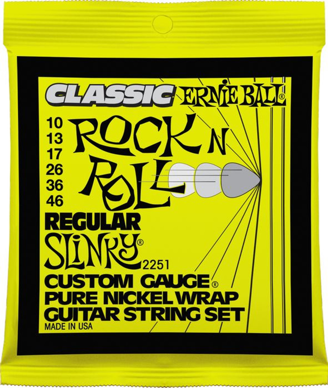 ernie ball classic pure nickel slinky electric guitar strings