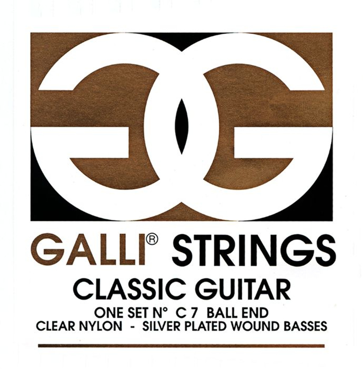 Galli Strings C007 Ball End Nylon Classical Guitar Strings Normal