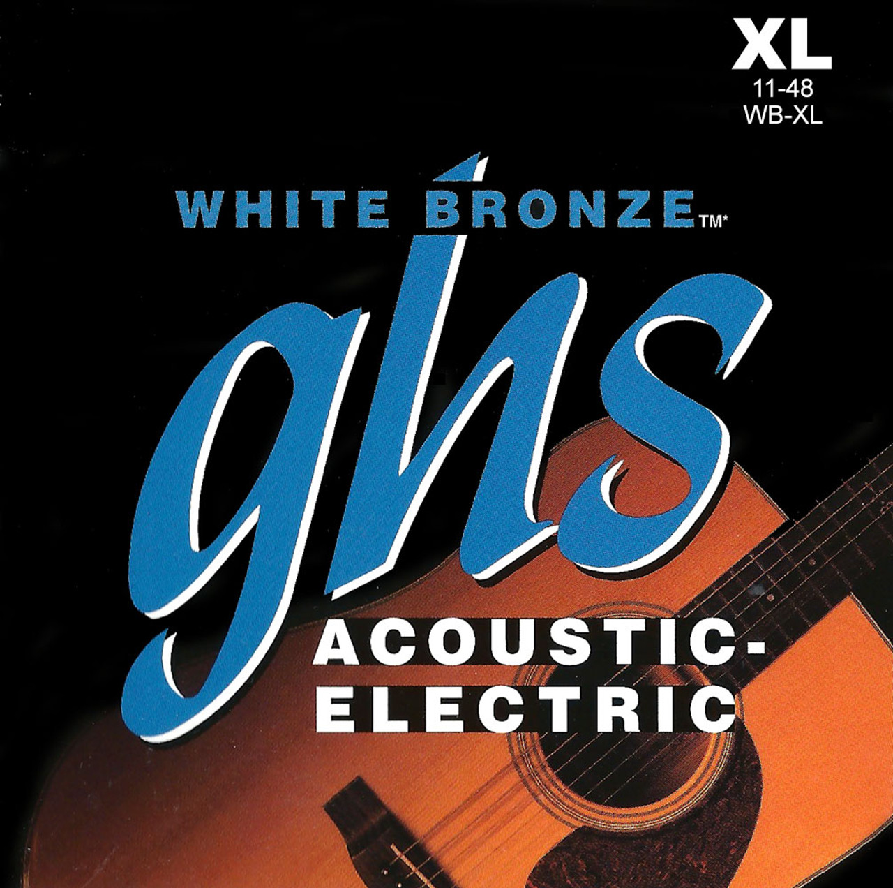 white acoustic guitar strings