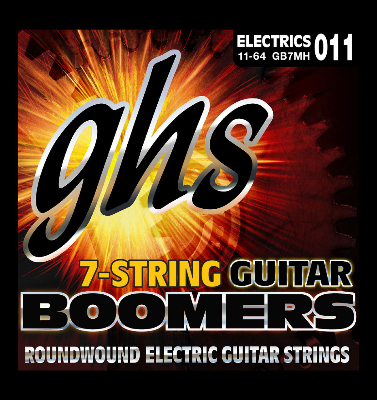 GB7MH　Electric　Heavy　Guitar　GHS　7-String　Medium　Boomers　Strings　11-64