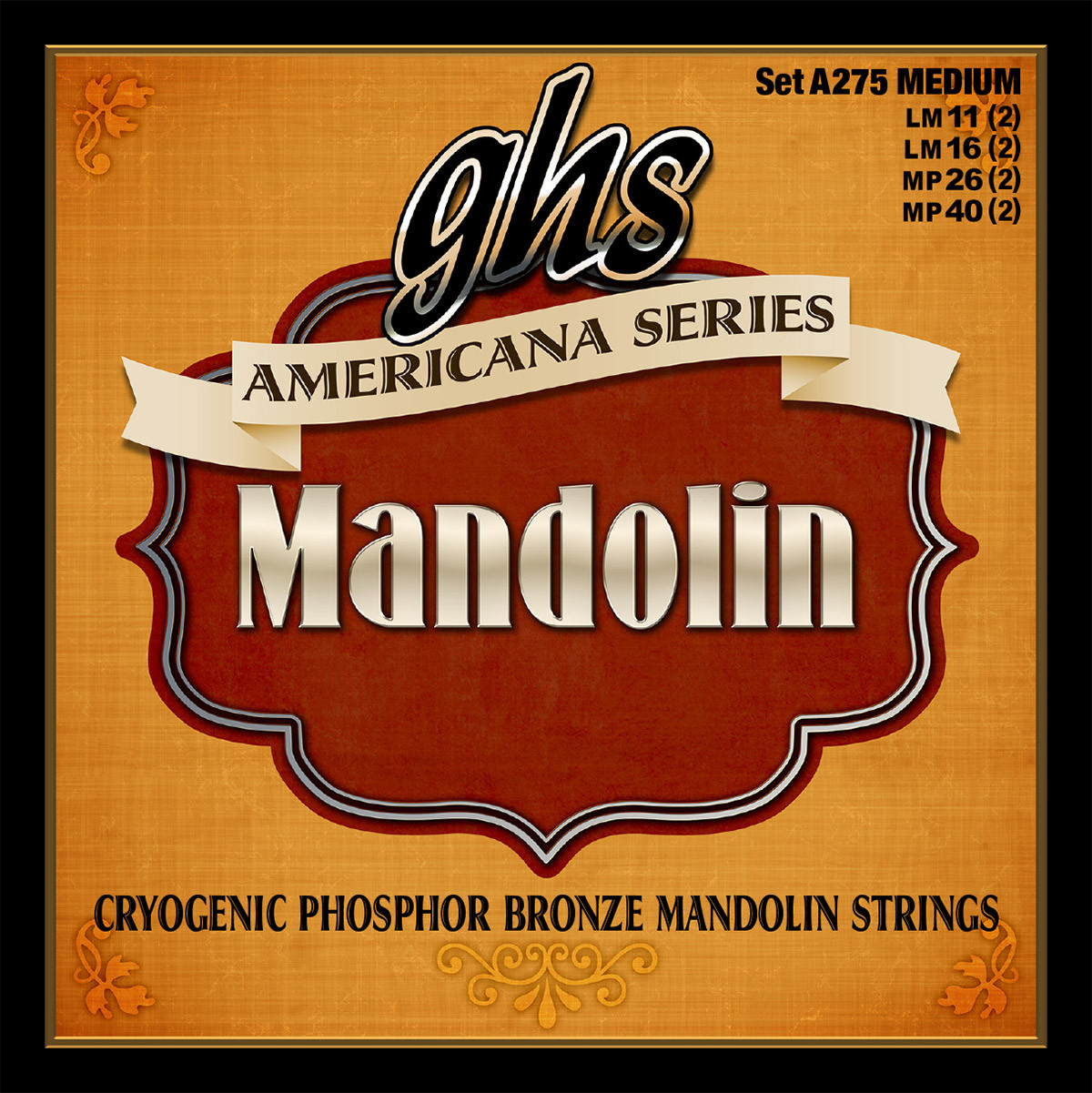 GHS Americana Series Mandolin Strings A275 Medium 11-40