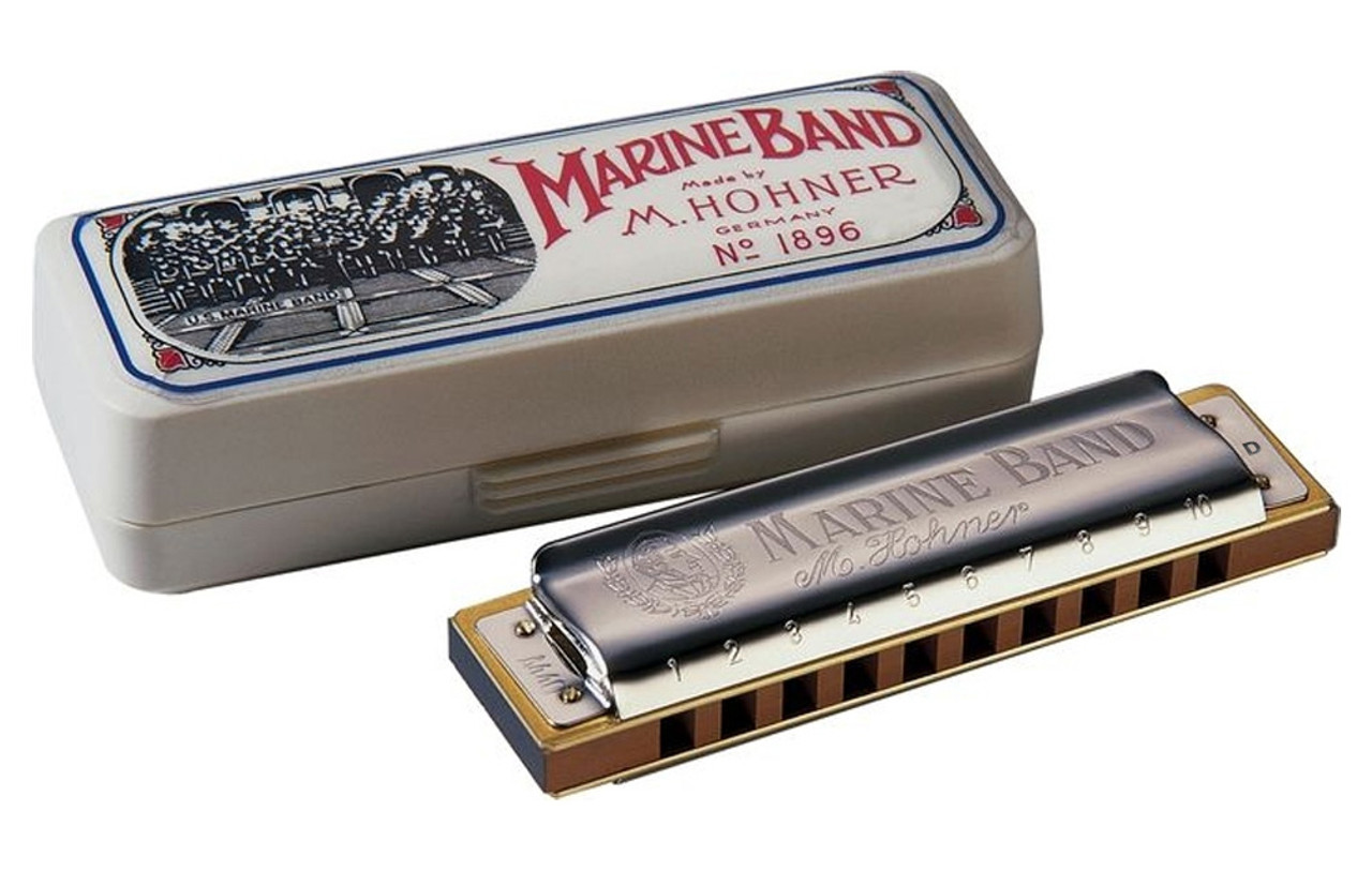 Hohner 1896 Marine Band Harmonica / Blues Harp 1896BX-D Key of D