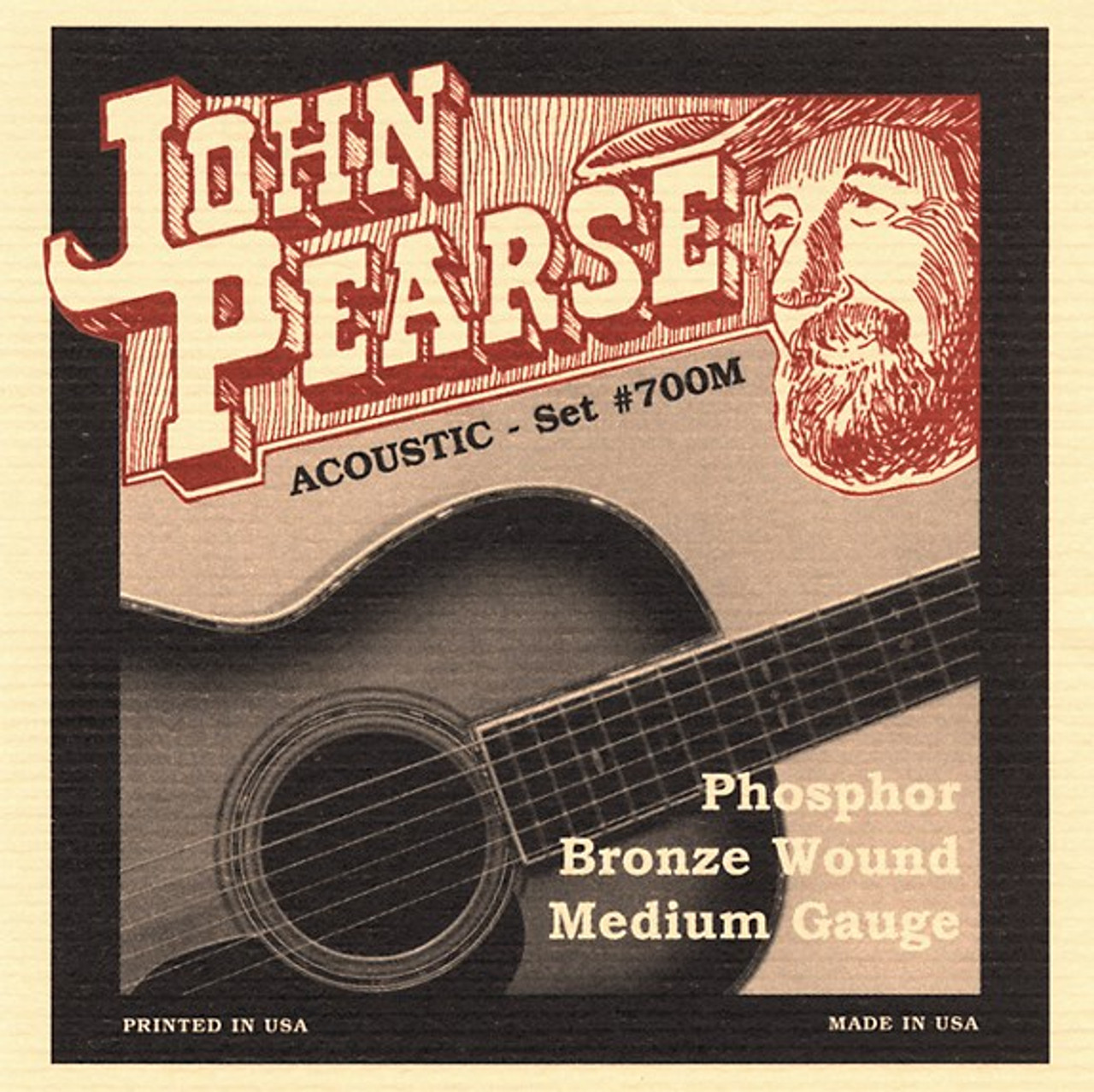 John Pearse Phosphor Bronze Acoustic Guitar Strings 700M