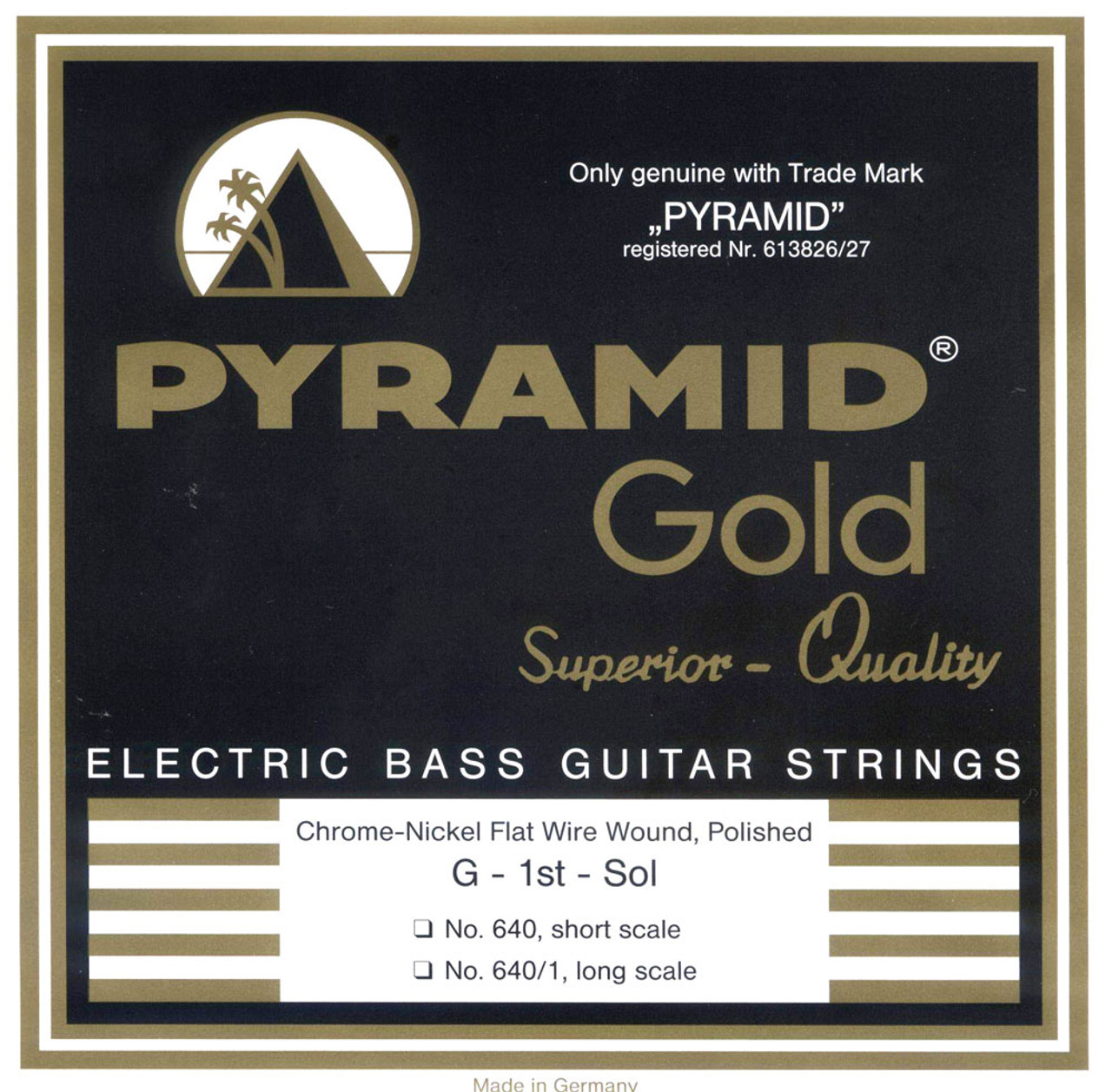 Gold Flatwound Bass Strings Strings and