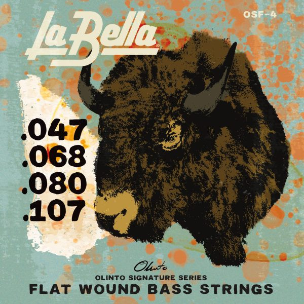 La Bella Olinto Signature Stainless Steel Flat Wound Electric Bass