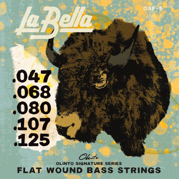 La Bella Olinto Signature Stainless Steel Flat Wound Electric Bass