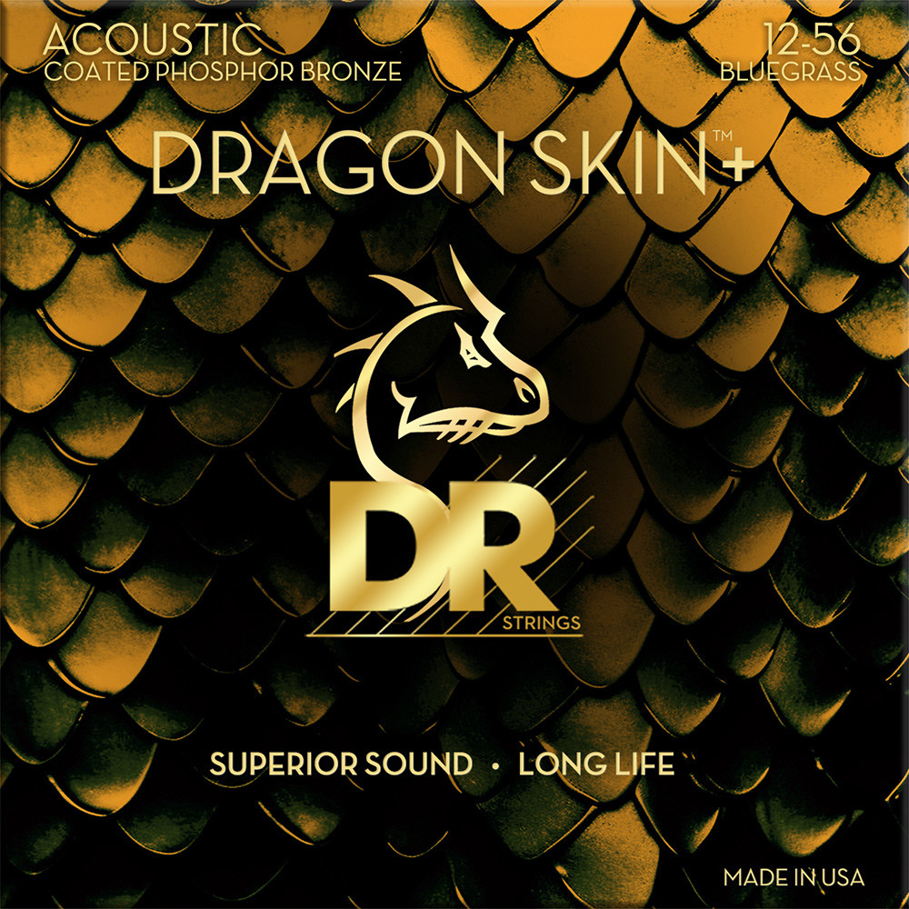 Dragon Skin+ Phosphor Bronze Acoustic Bluegrass Strings
