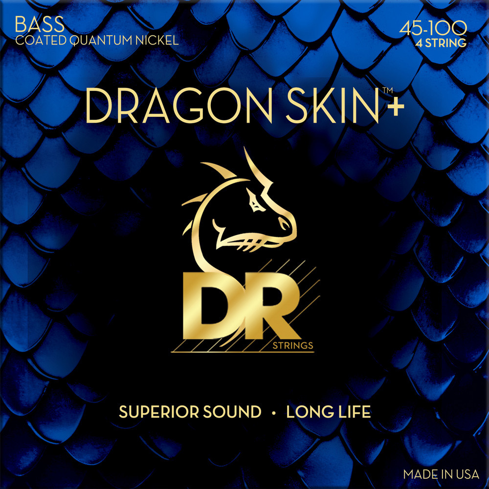DR Dragon Skin+ Quantum Nickel 45/100 Bass Strings