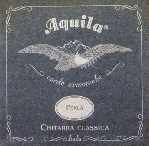 Aquila 37C Perla Bionylon Silver Plated Classical Guitar Strings, Normal Tension