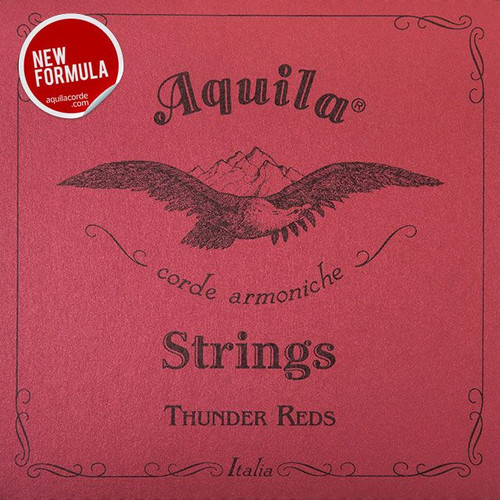 Aquila 169U 5th String Thunder Reds Bass Ukulele Single Strings 23-26" Scale