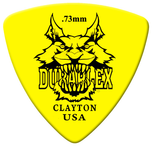 Clayton Duraplex Rounded Triangle Guitar Picks  DXRT73 .73mm 72 Refill Bag