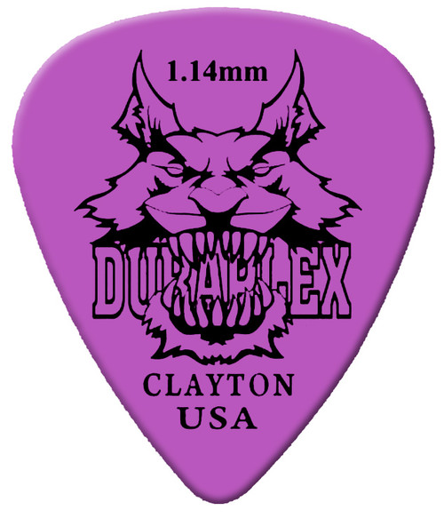Clayton Duraplex Standard Guitar Picks DXS114 1.14mm 12 Pack