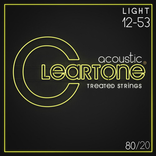 Cleartone EMP Coated 80/20 Bronze Acoustic Guitar Strings 7612 Light 12-53