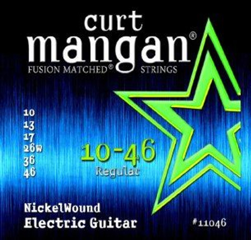 Curt Mangan Fusion Matched Nickel Wound Electric Guitar Strings 11046 Light 10-46