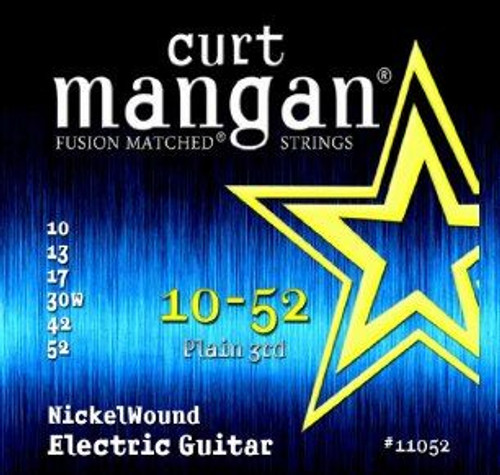 Curt Mangan Fusion Matched Nickel Wound Electric Guitar Strings 11052 Light Top Heavy Bottom 10-52