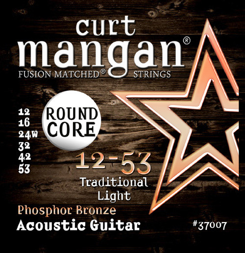 Curt Mangan Fusion Matched Round Core Phosphor Bronze Acoustic Guitar Strings