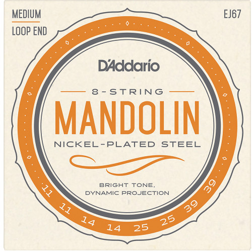 D'Addario EJM75C Monel Mandolin Strings Medium Plus 11-41
