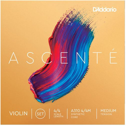 D'Addario Ascente Violin String Set Medium A310-3/4M 3/4 Scale Medium