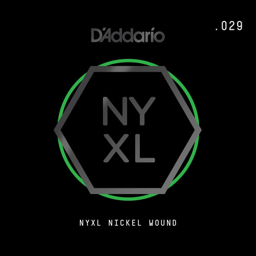 D'Addario NYXL Nickel Wound Electric Guitar Single Strings NYNW029