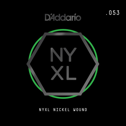 D'Addario NYXL Nickel Wound Electric Guitar Single Strings NYNW053