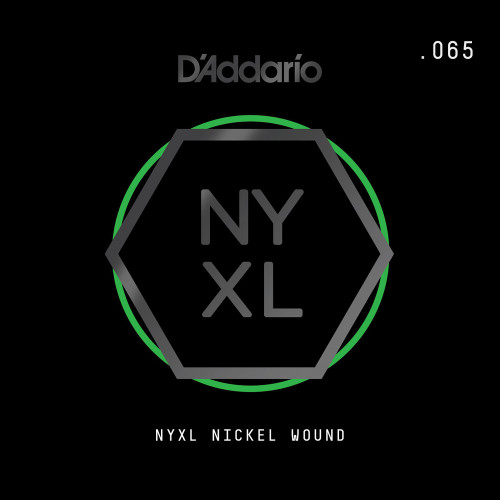 D'Addario NYXL Nickel Wound Electric Guitar Single Strings NYNW065