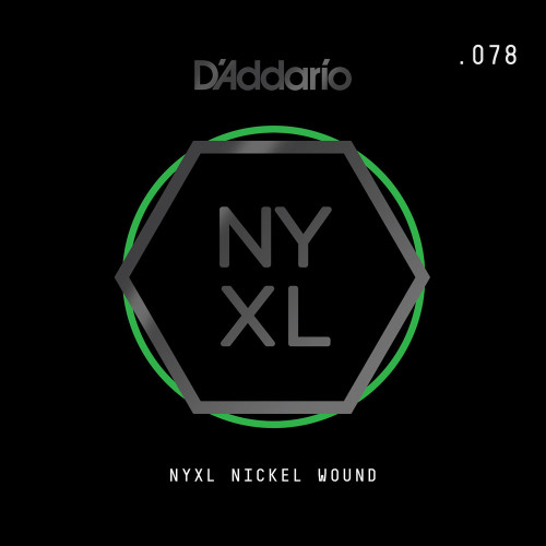 D'Addario NYXL Nickel Wound Electric Guitar Single Strings NYNW078