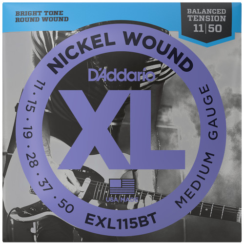DAddario D Addario EXL115-10P Nickel Wound Electric Medium/Blues-Jazz Rock 11-49 10 Sets 