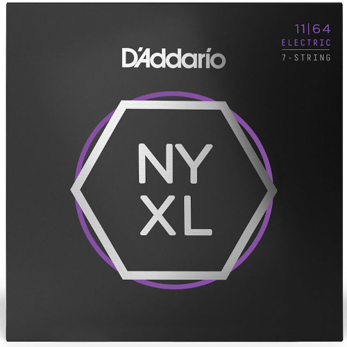 D'Addario NYXL Electric Guitar Strings NYXL1164 7-String Medium 11-64