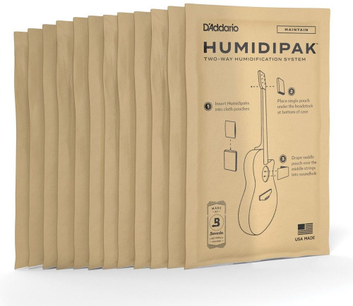 D'Addario Humidipak Maintain Automatic Conditioning System 12 Replacement Packets