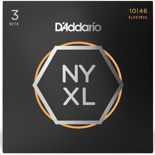 D'Addario 3 Pack NYXL Electric Guitar Strings