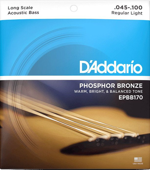 D'Addario EPBB170 Phosphor Bronze Acoustic Bass Guitar Strings