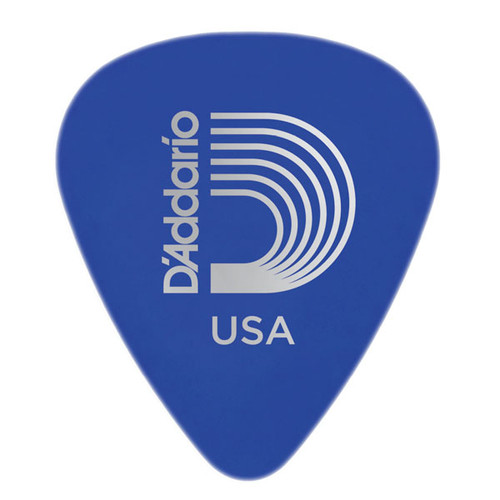 D'Addario Duralin Standard Guitar Picks - 10 Pack 1DBU5-10 Blue Medium/Heavy 1.0mm