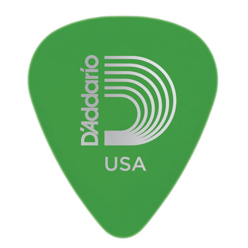 D'Addario Duralin Standard Guitar Picks - 10 Pack 1DGN4-10 Green Medium .85mm