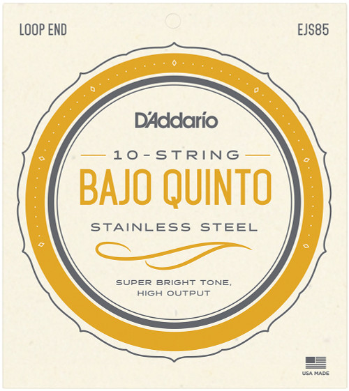 D'Addario EJ85 Phosphor Bronze Bajo Quinto Strings