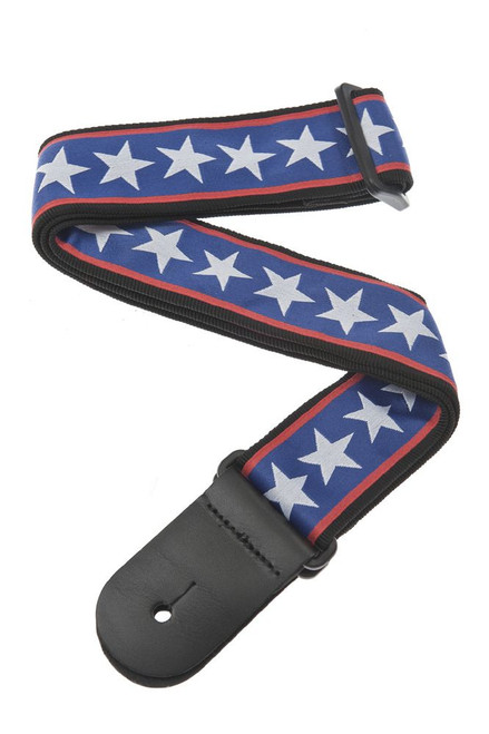 D'Addario 50A10 Woven Guitar Strap, Stars n Stripes