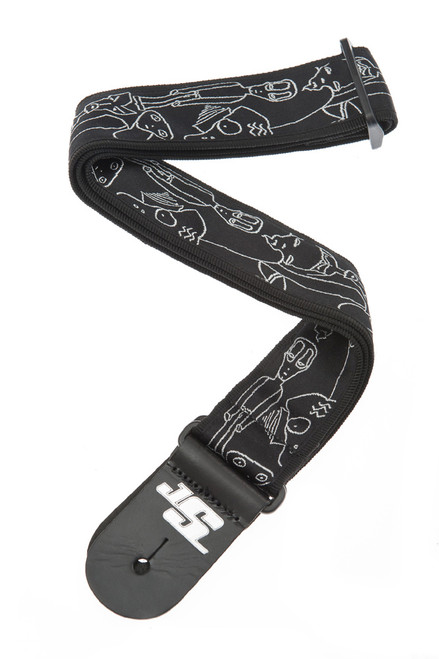 Joe Satriani Signature Series Guitar Straps 50JS01 Skull n Bones